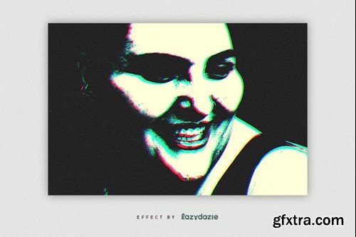 Grunge Offset PSD Photo Effect STT4GNS