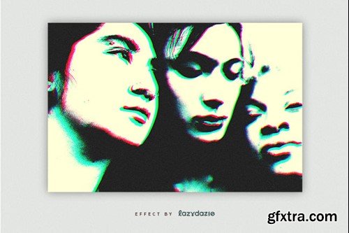 Grunge Offset PSD Photo Effect STT4GNS