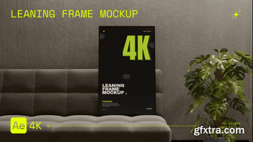 Videohive Leaning Frame Mockup 54813354