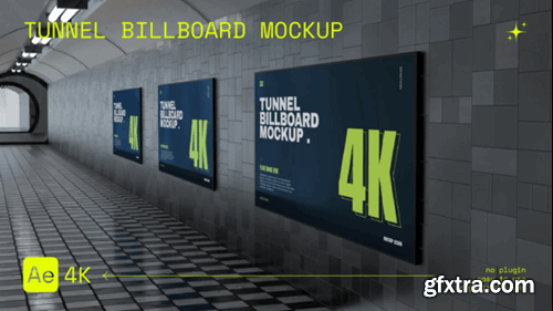 Videohive Tunnel Billboard Mockup 54867805