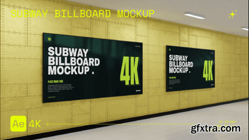 Videohive Subway Billboard Mockup 54991189