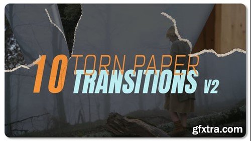 Videohive Torn Paper Transitions V2 55001454