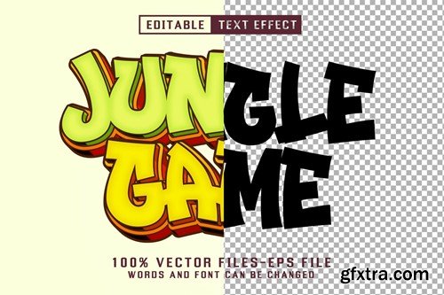 Jungle Game Cartoon Text - Editable Text Effect 7FRQGVZ