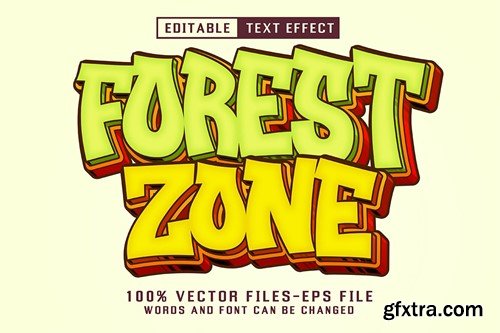 Jungle Game Cartoon Text - Editable Text Effect 7FRQGVZ