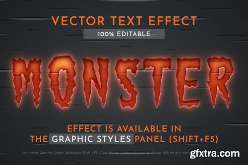 Pumpkin Glow Editable Text Effect, Graphic Style A9NY4E3