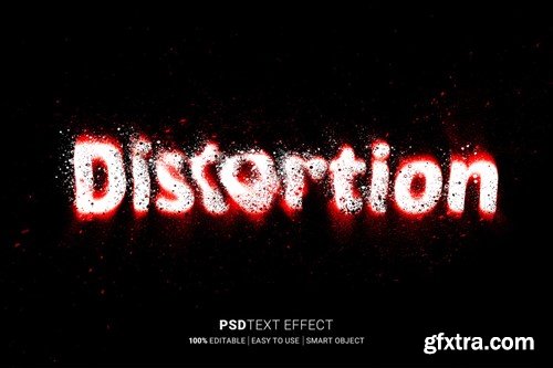 Distortion Text Effect LFUB4KV