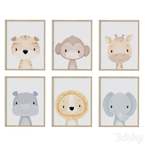 wall art, Set of nursery 03