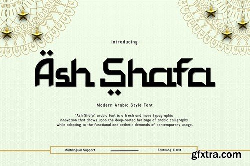 Ash Shafa – A Modern Arabic Style Font 6ZXDAA9