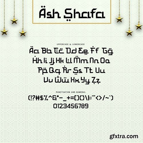 Ash Shafa – A Modern Arabic Style Font 6ZXDAA9