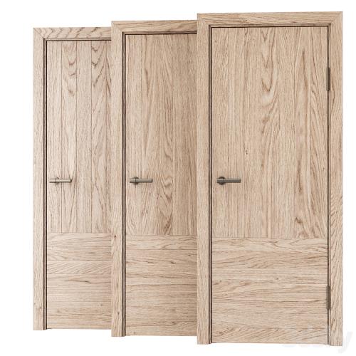 Wooden Door Set V13 / Interior and Exterior door set