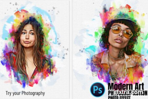 Colored Paint Art Photoshop Action