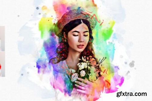 Colored Paint Art Photoshop Action