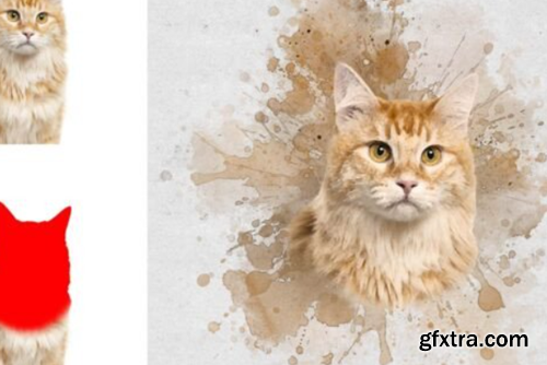 Pet Watercolor Art Photoshop Action