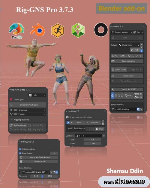 Rig-GNS (Pro) v3.7.4 for Blender