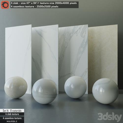 Marble slab & Seamless texture Set 14