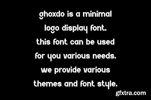 Ghoxdo - Minimal Logo Font KXSQPZD