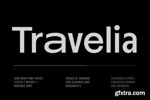 Travelia Sans Serif Font Family QMJX5MD