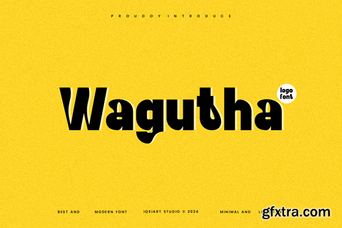 Wagutha - Minimal Logo Font PFMHJQW