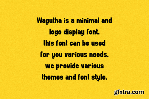 Wagutha - Minimal Logo Font PFMHJQW