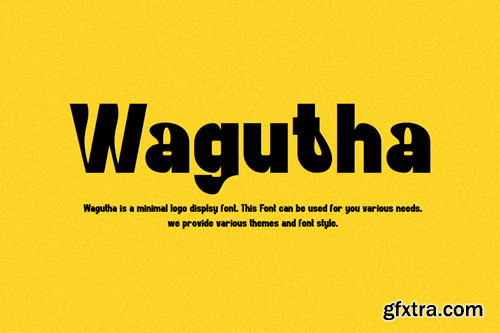 Wagutha - Minimal Logo Font PFMHJQW