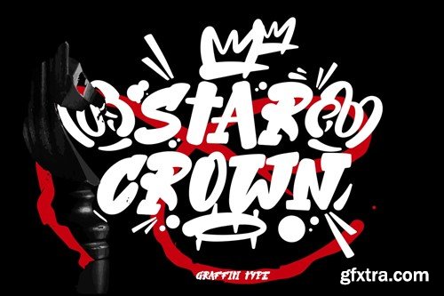 Star Crown - Graffiti Type CRW7TJG