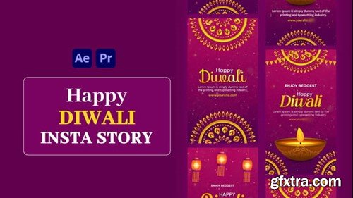 Videohive Happy Diwali Instagram Stories 55011276