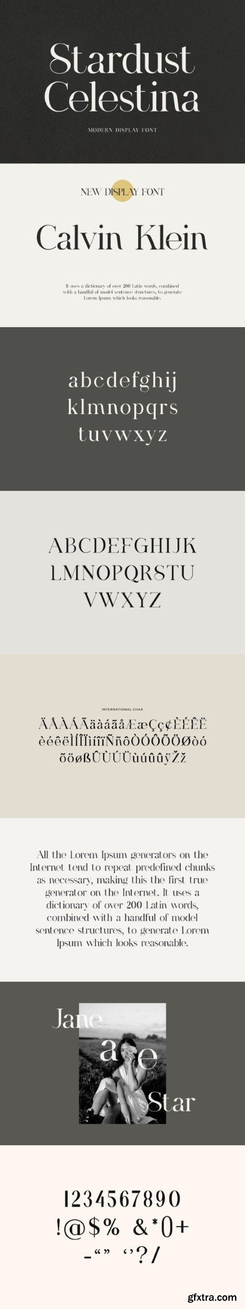 Stardust Celestina Font