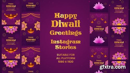 Videohive Diwali Greeting Cards Instagram Stories 55027197