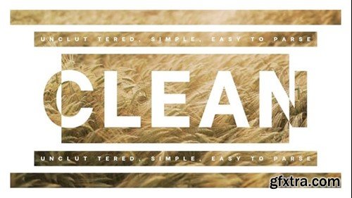 Videohive Clean Typography 55030128