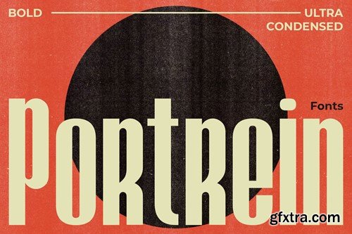 Portrein - Bold Ultra Condensed Fonts 5GEKT95