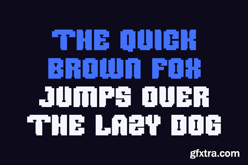 Pixelad - Pixel & Game Font J72YWGM