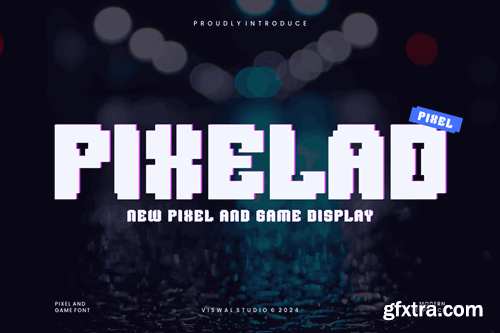 Pixelad - Pixel & Game Font J72YWGM