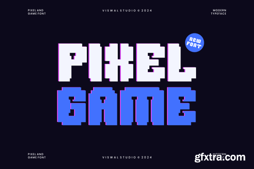 Pixelad - Pixel & Game Font J72YWGM