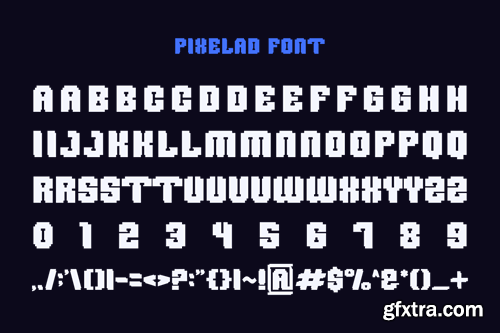 Pixelad - Pixel & Game Font J72YWGM