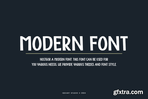 Hostgor - Modern Sans Serif Font Y5UMEU7