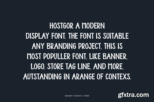 Hostgor - Modern Sans Serif Font Y5UMEU7