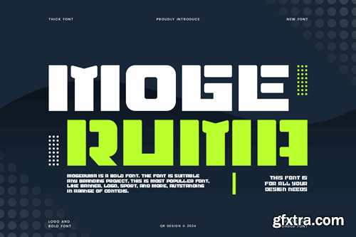 Mogeruma - Bold & Stencil Font Y3AABN8