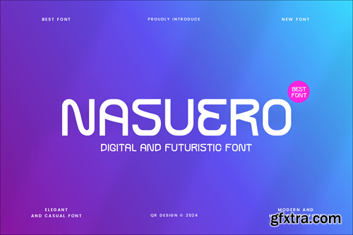 Nasuero - Digital & Futuristic Font 5XC57MP