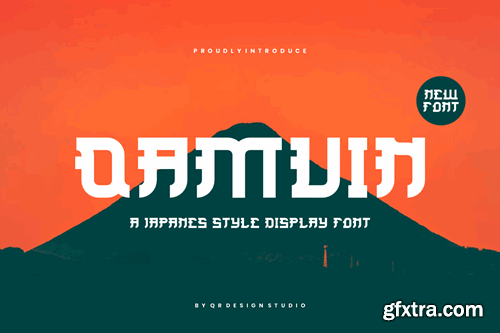 Qamuin - Japanese Typeface Font DKRK9SN