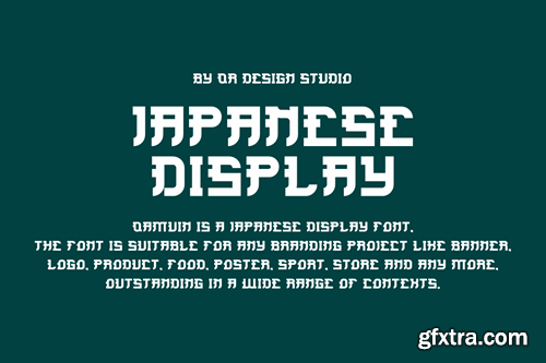 Qamuin - Japanese Typeface Font DKRK9SN