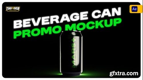 Videohive Beverage Can Promo Mockup 55038597