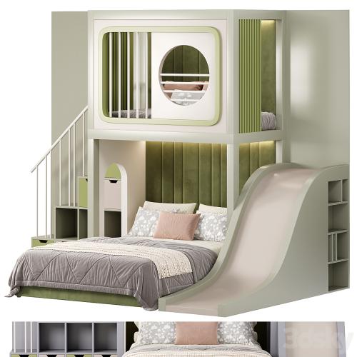 Designer two-level bed Kids room 10