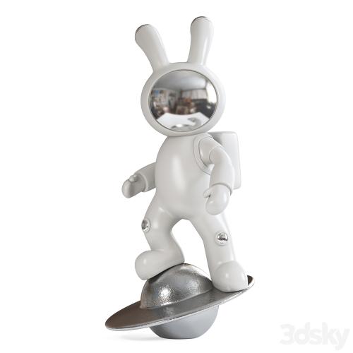 Space rabbit sculpture