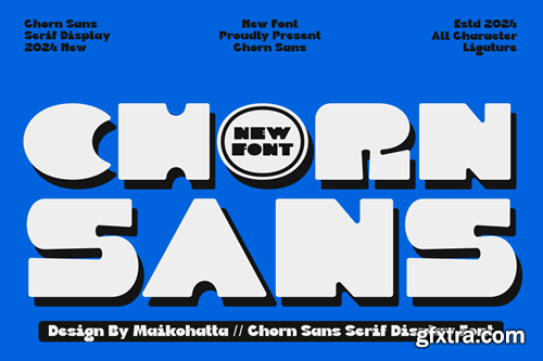 Chorn - Sans Serif Display Font GP8JHN3