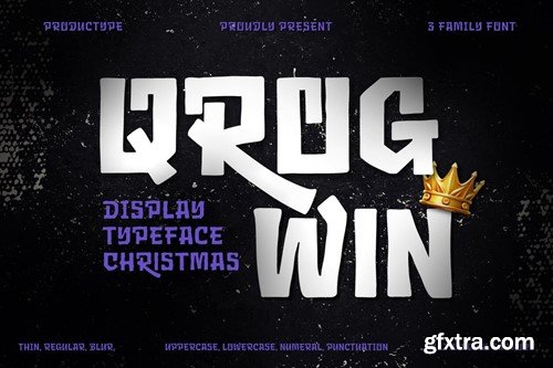 Qrog Win - Christmas Display Font 2Y2H2MM