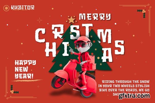 Qrog Win - Christmas Display Font 2Y2H2MM