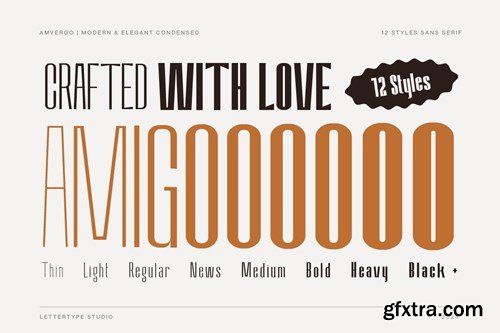 Amvergo Modern & Elegant Sans Serif Family 4ADSNEL