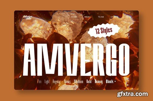 Amvergo Modern & Elegant Sans Serif Family 4ADSNEL