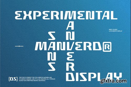 Manverd – Futuristic Display Font JVU8FV5