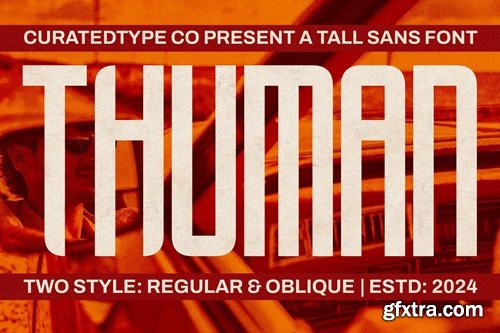 Thuman - Tall Display Font BMSCZWN